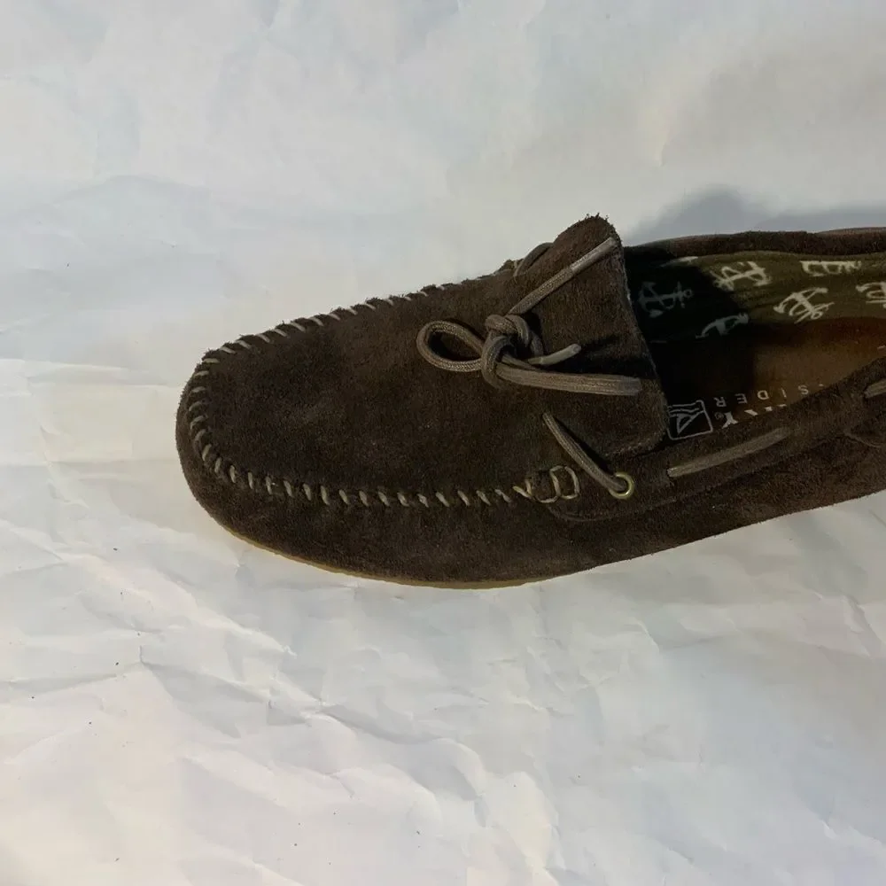 Sperry Top-Sider STS 10327 Men's R and R Moc Suede Boat Shoe brown size 9